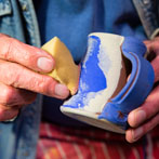 John Pollex in his studio 2017